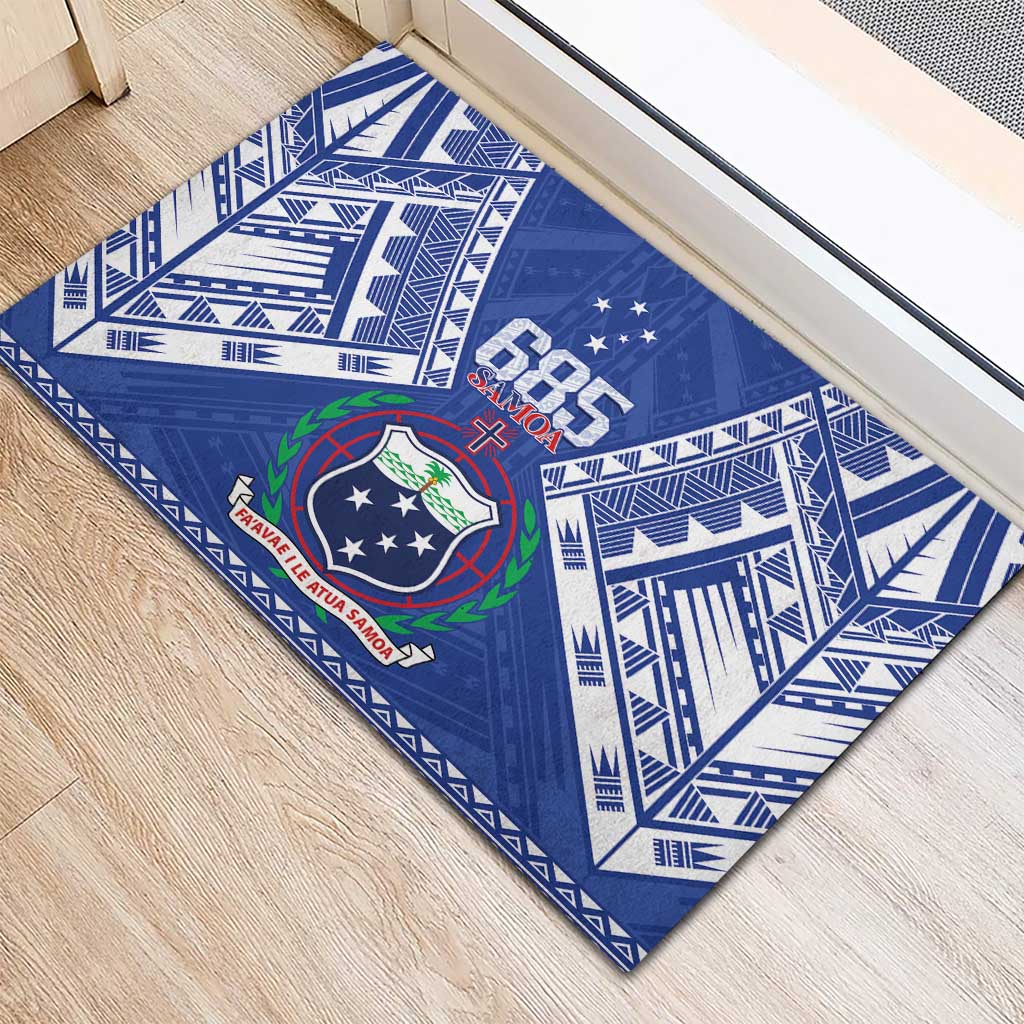 Samoa 685 Rubber Doormat Samoan Pride Coat Of Arms LT14 - Polynesian Pride