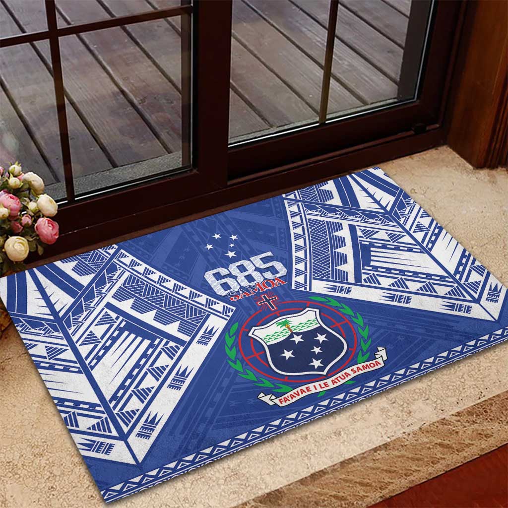 Samoa 685 Rubber Doormat Samoan Pride Coat Of Arms LT14 - Polynesian Pride