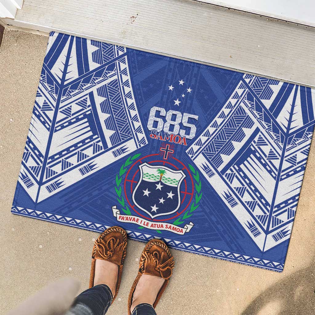Samoa 685 Rubber Doormat Samoan Pride Coat Of Arms LT14 - Polynesian Pride