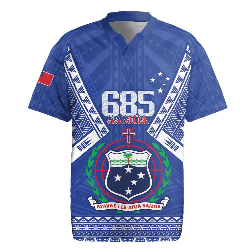Personalised Samoa 685 Rugby Jersey Samoan Pride Coat Of Arms - Polynesian Pride