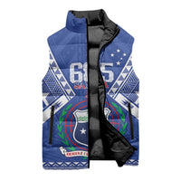 Personalised Samoa 685 Sleeveless Puffer Jacket Samoan Pride Coat Of Arms LT14 - Polynesian Pride