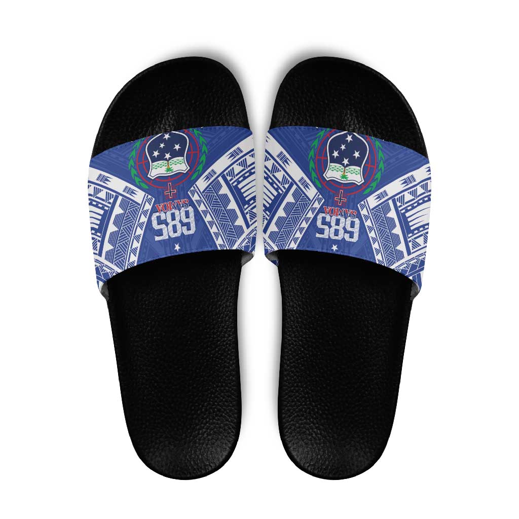 Samoa 685 Slide Sandals Samoan Pride Coat Of Arms - Polynesian Pride