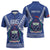 Personalised Samoa 685 Zipper Polo Shirt Samoan Pride Coat Of Arms - Polynesian Pride