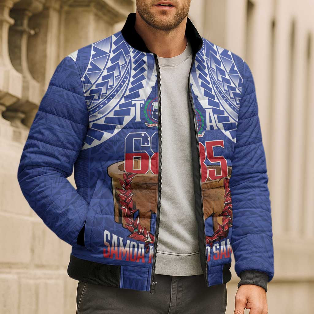 Toa Samoa Rugby Bomber Puffer Jacket 685 Pride Tanoa Ula Fala - Polynesian Pride