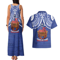 Toa Samoa Rugby Couples Matching Tank Maxi Dress and Hawaiian Shirt 685 Pride Tanoa Ula Fala - Polynesian Pride