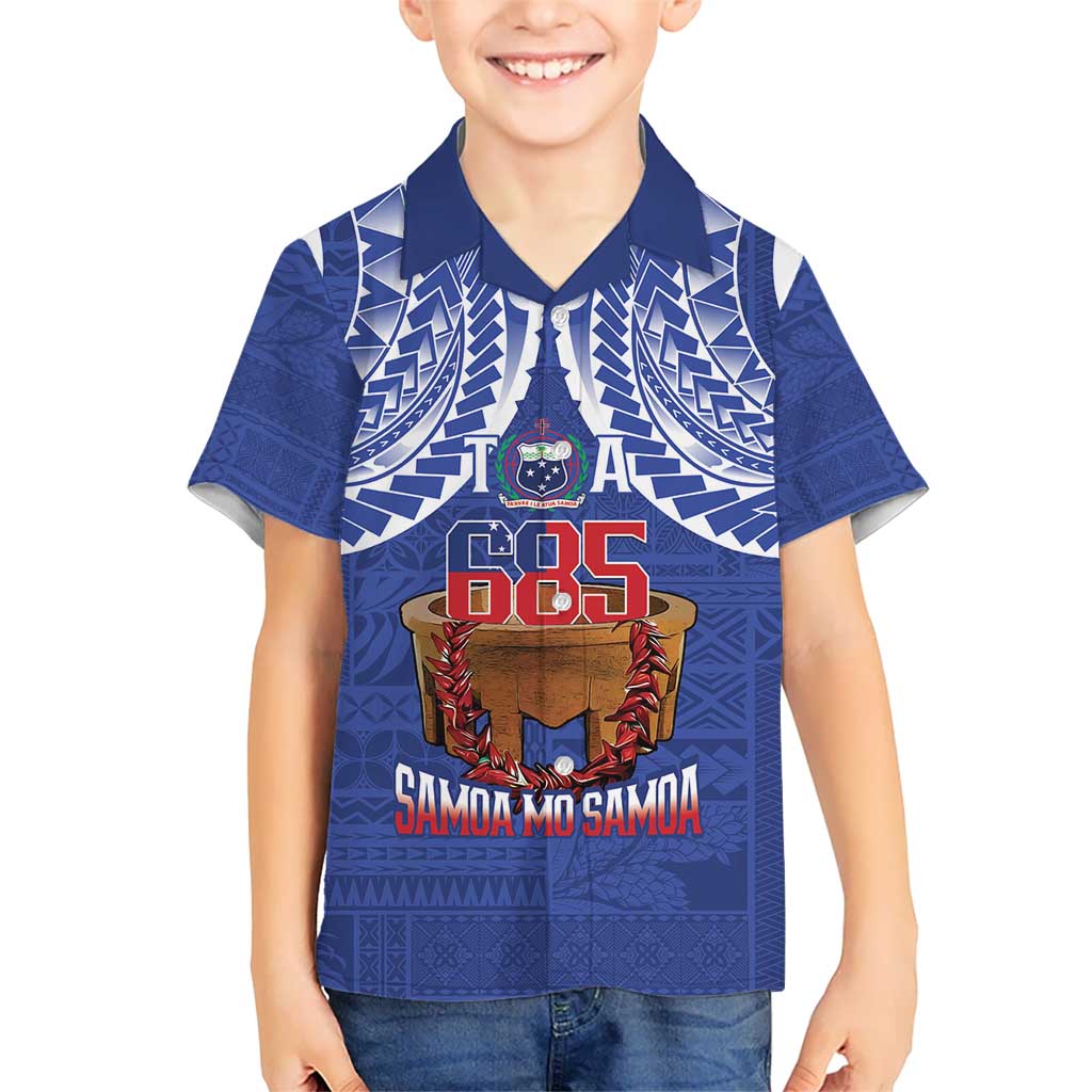 Toa Samoa Rugby Kid Hawaiian Shirt 685 Pride Tanoa Ula Fala - Polynesian Pride