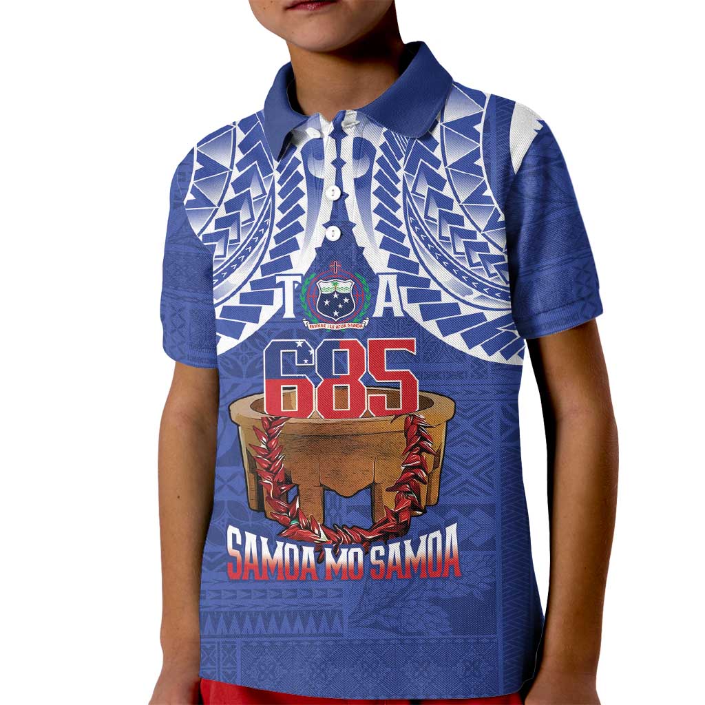 Toa Samoa Rugby Kid Polo Shirt 685 Pride Tanoa Ula Fala - Polynesian Pride