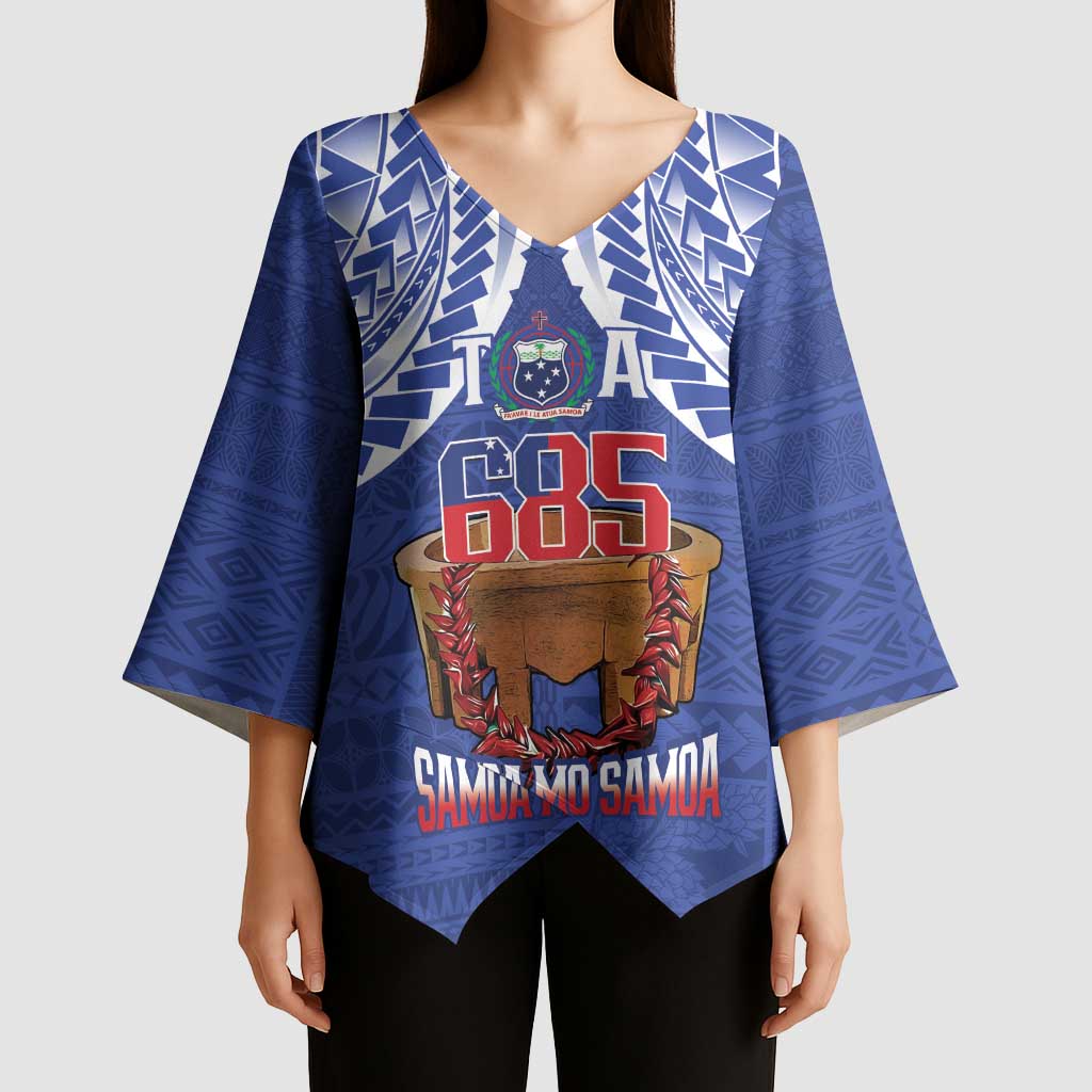 Toa Samoa Rugby Kimono Sleeve Blouse 685 Pride Tanoa Ula Fala - Polynesian Pride