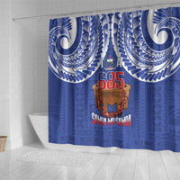 Toa Samoa Rugby Shower Curtain 685 Pride Tanoa Ula Fala - Polynesian Pride