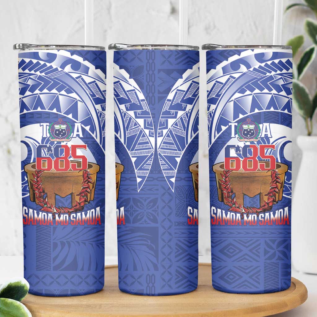 Toa Samoa Rugby Skinny Tumbler 685 Pride Tanoa Ula Fala - Polynesian Pride