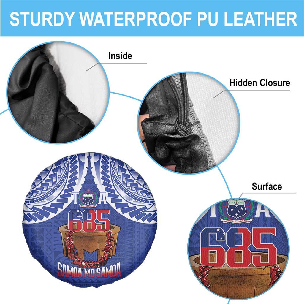 Toa Samoa Rugby Spare Tire Cover 685 Pride Tanoa Ula Fala - Polynesian Pride
