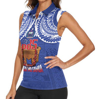Toa Samoa Rugby Women Sleeveless Polo Shirt 685 Pride Tanoa Ula Fala - Polynesian Pride