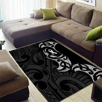 White Ribbon Day New Zealand Area Rug Aotearoa Maori Pattern LT14 - Polynesian Pride