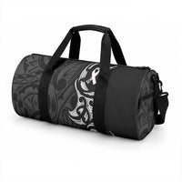 White Ribbon Day New Zealand Duffle Bag Aotearoa Maori Pattern LT14 - Polynesian Pride