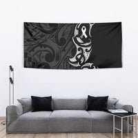 White Ribbon Day New Zealand Tapestry Aotearoa Maori Pattern LT14 - Polynesian Pride