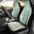 Menthol Green Aloha Hawaii Tiki Car Seat Cover Tropical Plumeria - Seamless Style