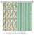 Menthol Green Aloha Hawaii Tiki Shower Curtain Tropical Plumeria - Seamless Style