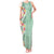 Menthol Green Aloha Hawaii Tiki Tank Maxi Dress Tropical Plumeria - Seamless Style