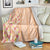 Orange Chiffon Aloha Hawaii Tiki Blanket Tropical Plumeria - Seamless Style