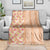 Orange Chiffon Aloha Hawaii Tiki Blanket Tropical Plumeria - Seamless Style