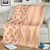 Orange Chiffon Aloha Hawaii Tiki Blanket Tropical Plumeria - Seamless Style