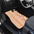 Orange Chiffon Aloha Hawaii Tiki Car Mats Tropical Plumeria - Seamless Style