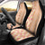 Orange Chiffon Aloha Hawaii Tiki Car Seat Cover Tropical Plumeria - Seamless Style