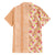 Orange Chiffon Aloha Hawaii Tiki Family Matching Off Shoulder Short Dress and Hawaiian Shirt Tropical Plumeria - Seamless Style