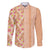 Orange Chiffon Aloha Hawaii Tiki Family Matching Off Shoulder Short Dress and Hawaiian Shirt Tropical Plumeria - Seamless Style