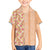 Orange Chiffon Aloha Hawaii Tiki Family Matching Off Shoulder Short Dress and Hawaiian Shirt Tropical Plumeria - Seamless Style