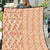 Orange Chiffon Aloha Hawaii Tiki Quilt Tropical Plumeria - Seamless Style