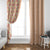 Orange Chiffon Aloha Hawaii Tiki Window Curtain Tropical Plumeria - Seamless Style