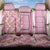 Pastel Magenta Aloha Hawaii Tiki Back Car Seat Cover Tropical Plumeria - Seamless Style