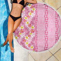Pastel Magenta Aloha Hawaii Tiki Beach Blanket Tropical Plumeria - Seamless Style LT14 - Polynesian Pride