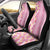 Pastel Magenta Aloha Hawaii Tiki Car Seat Cover Tropical Plumeria - Seamless Style