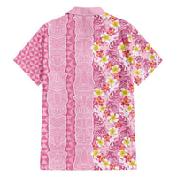 Pastel Magenta Aloha Hawaii Tiki Hawaiian Shirt Tropical Plumeria - Seamless Style LT14 - Polynesian Pride