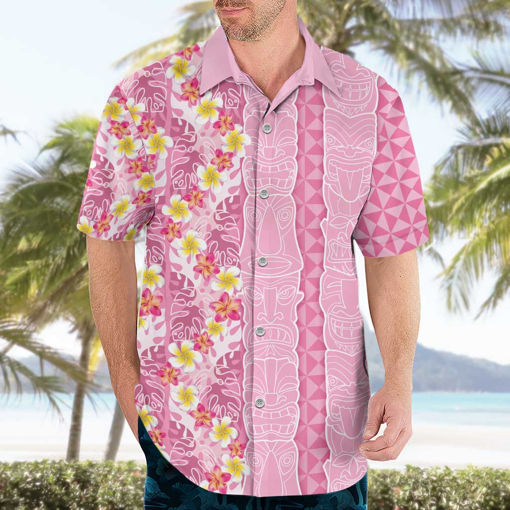 Pastel Magenta Aloha Hawaii Tiki Hawaiian Shirt Tropical Plumeria - Seamless Style LT14 - Polynesian Pride