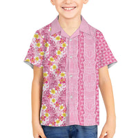 Pastel Magenta Aloha Hawaii Tiki Hawaiian Shirt Tropical Plumeria - Seamless Style LT14 - Polynesian Pride