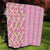 Pastel Magenta Aloha Hawaii Tiki Quilt Tropical Plumeria - Seamless Style