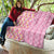 Pastel Magenta Aloha Hawaii Tiki Quilt Tropical Plumeria - Seamless Style