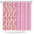 Pastel Magenta Aloha Hawaii Tiki Shower Curtain Tropical Plumeria - Seamless Style