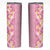 Pastel Magenta Aloha Hawaii Tiki Skinny Tumbler Tropical Plumeria - Seamless Style