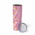 Pastel Magenta Aloha Hawaii Tiki Skinny Tumbler Tropical Plumeria - Seamless Style