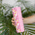 Pastel Magenta Aloha Hawaii Tiki Skinny Tumbler Tropical Plumeria - Seamless Style