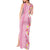 Pastel Magenta Aloha Hawaii Tiki Tank Maxi Dress Tropical Plumeria - Seamless Style