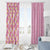 Pastel Magenta Aloha Hawaii Tiki Window Curtain Tropical Plumeria - Seamless Style