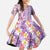 Lush Lilac Aloha Hawaii Tiki Family Matching Mermaid Dress and Hawaiian Shirt Tropical Plumeria - Seamless Style