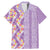 Lush Lilac Aloha Hawaii Tiki Family Matching Mermaid Dress and Hawaiian Shirt Tropical Plumeria - Seamless Style