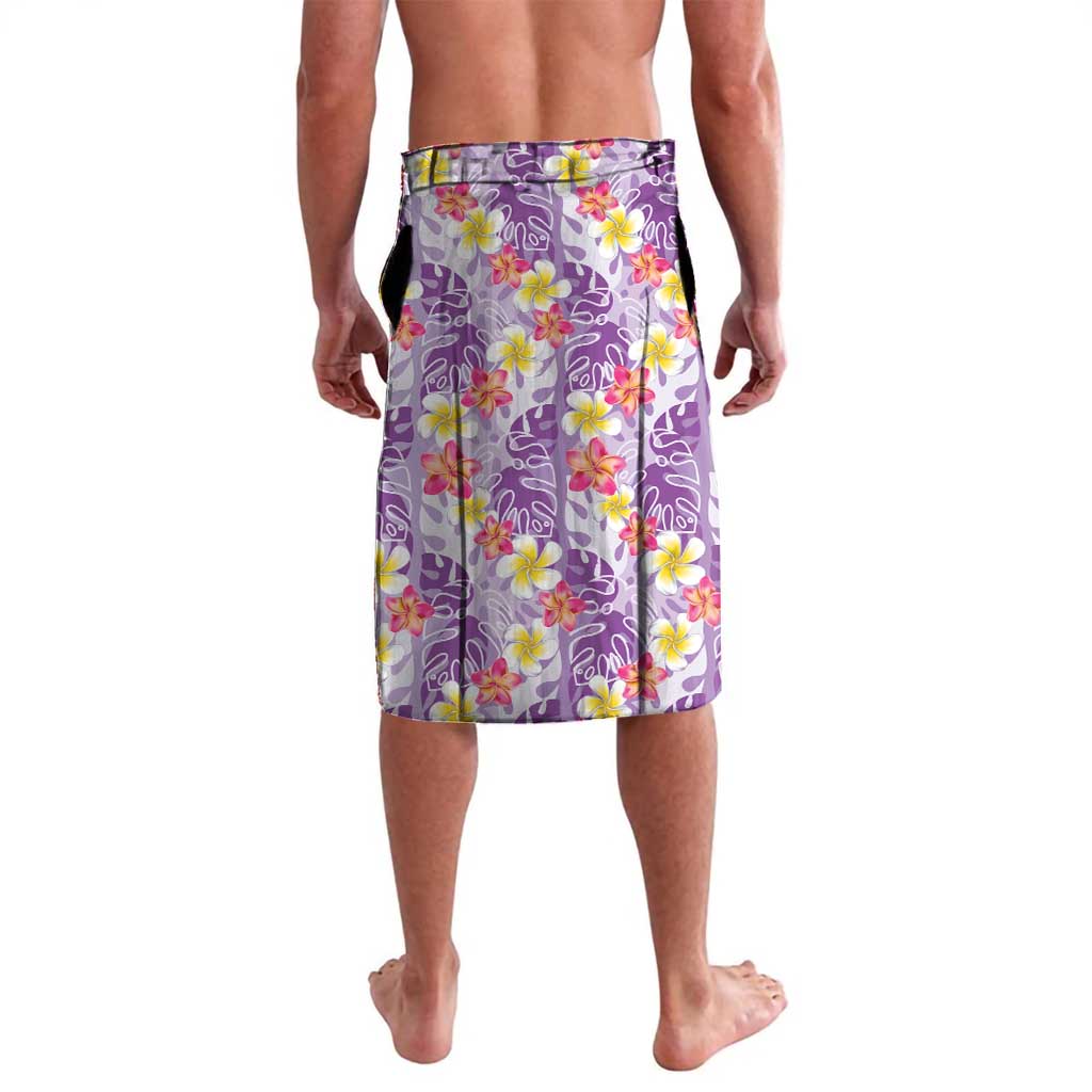 Lush Lilac Aloha Hawaii Tiki Lavalava Tropical Plumeria - Seamless Style LT14 - Polynesian Pride