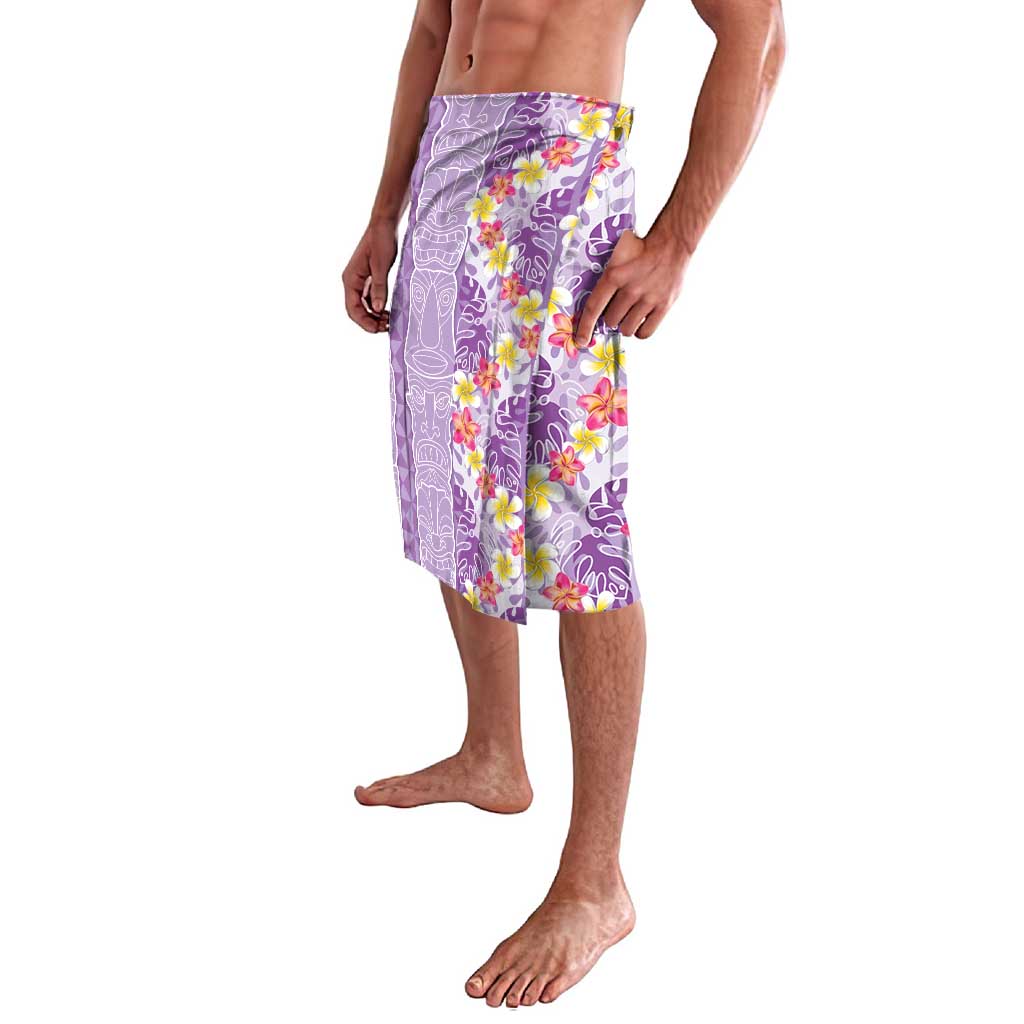 Lush Lilac Aloha Hawaii Tiki Lavalava Tropical Plumeria - Seamless Style LT14 - Polynesian Pride